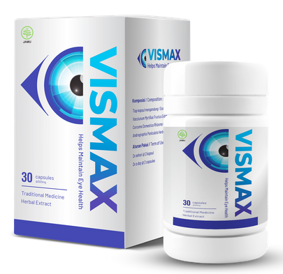 Vismax - Suplemen nutrisi mata alami untuk kenyamanan dan kejernihan penglihatan sehari-hari